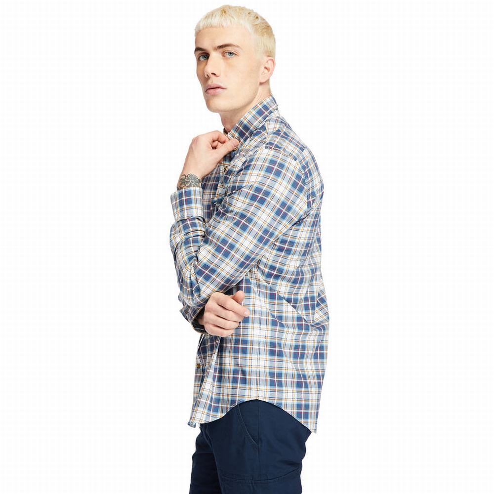 Pánské Košile Timberland Essential Check Blankyt Žluté | TI91230-512