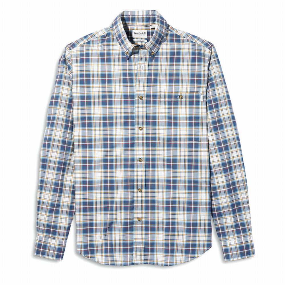 Pánské Košile Timberland Essential Check Blankyt Žluté | TI91230-512