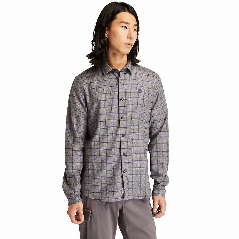 Pánské Košile Timberland Flannel Checked Šedé | TI89436-480