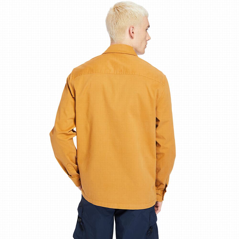 Pánské Košile Timberland Garment-Dyed Twill Oranžové | TI49608-453