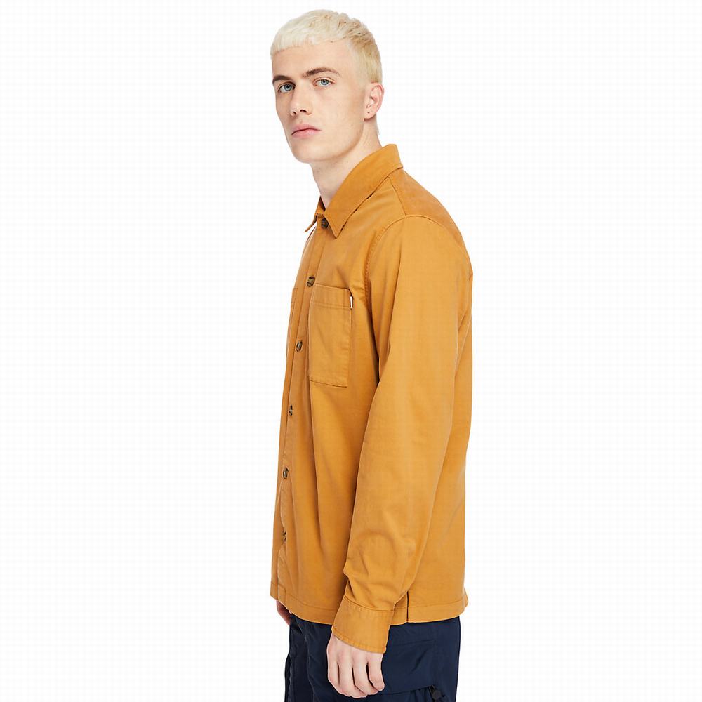 Pánské Košile Timberland Garment-Dyed Twill Oranžové | TI49608-453