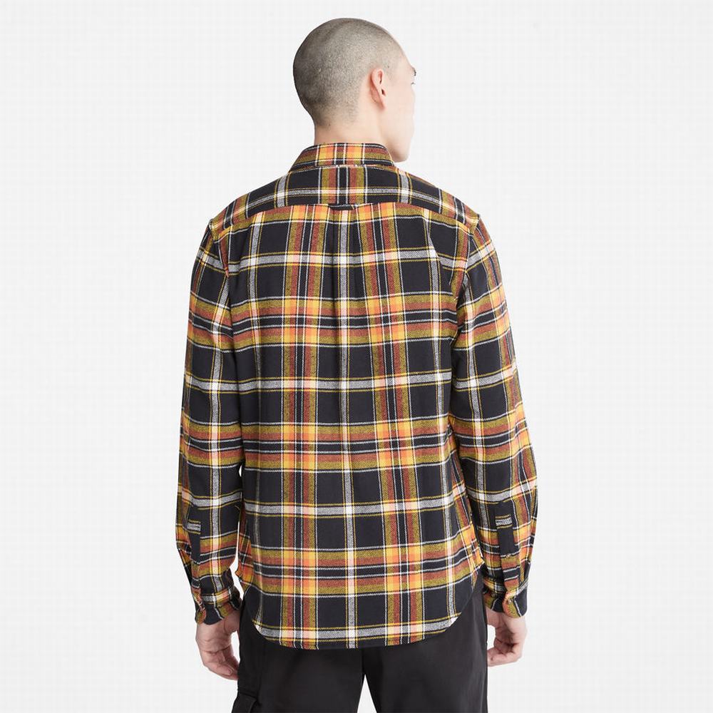 Pánské Košile Timberland Heavy Flannel Check Černé | TI15732-048