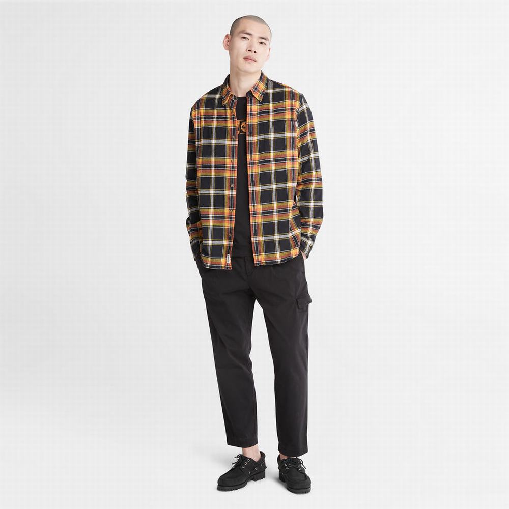 Pánské Košile Timberland Heavy Flannel Check Černé | TI15732-048