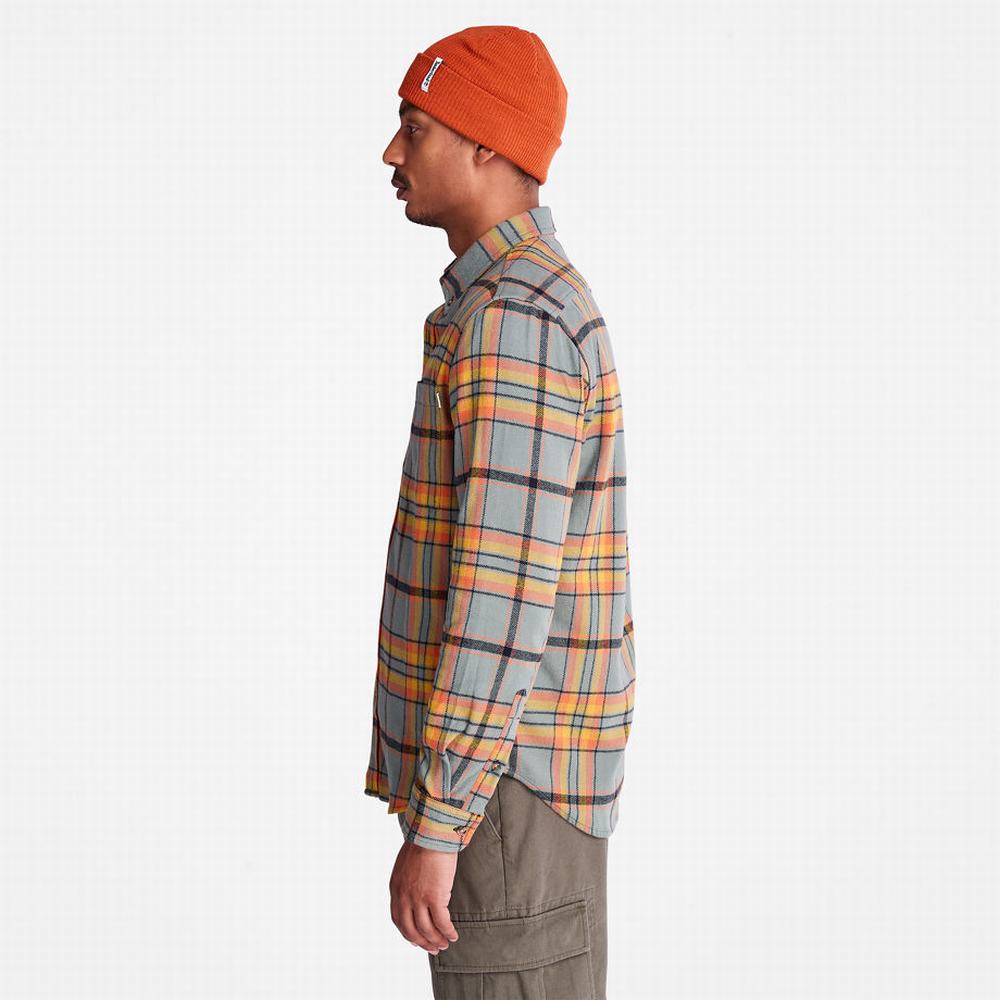 Pánské Košile Timberland Heavy Flannel Check Zelene | TI54721-057