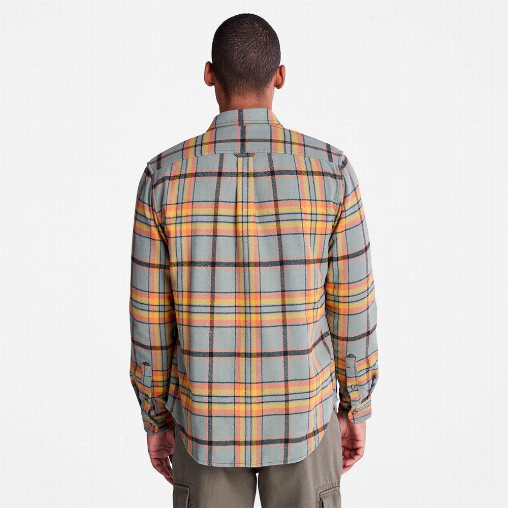 Pánské Košile Timberland Heavy Flannel Check Zelene | TI54721-057