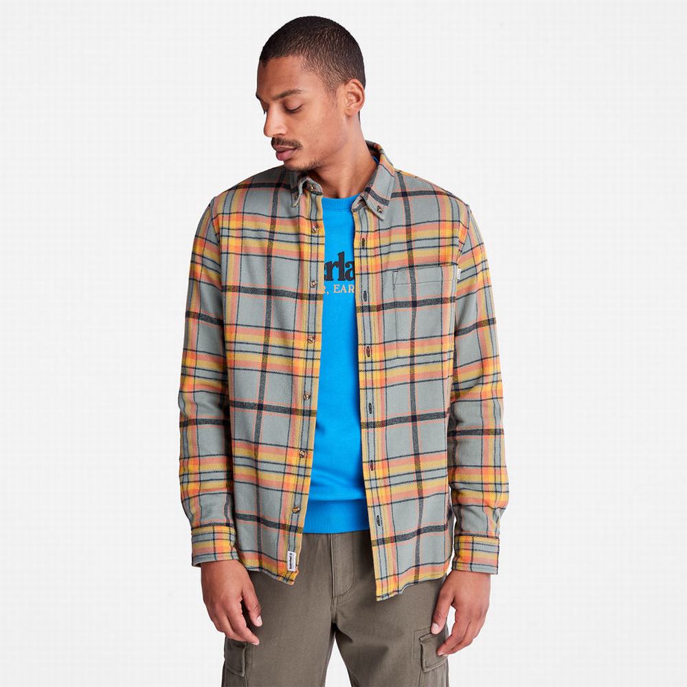 Pánské Košile Timberland Heavy Flannel Check Zelene | TI54721-057