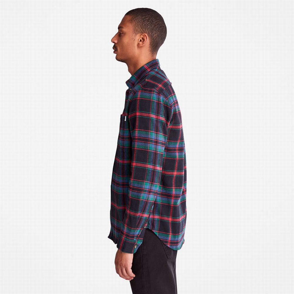Pánské Košile Timberland Heavy Flannel Check Červené | TI64210-618
