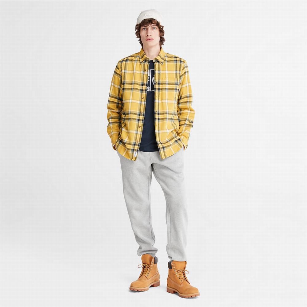 Pánské Košile Timberland Heavy Flannel Check Žluté | TI71946-546