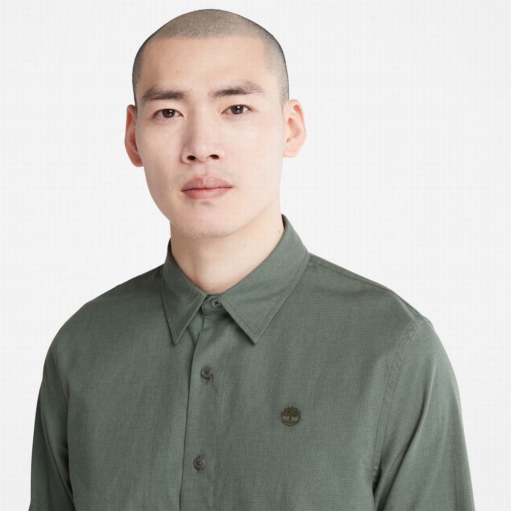 Pánské Košile Timberland Lightweight Flannel Zelene | TI06437-859