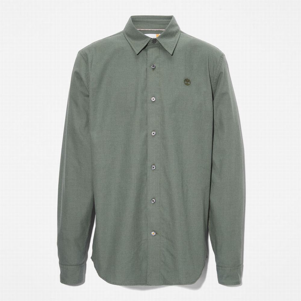 Pánské Košile Timberland Lightweight Flannel Zelene | TI06437-859