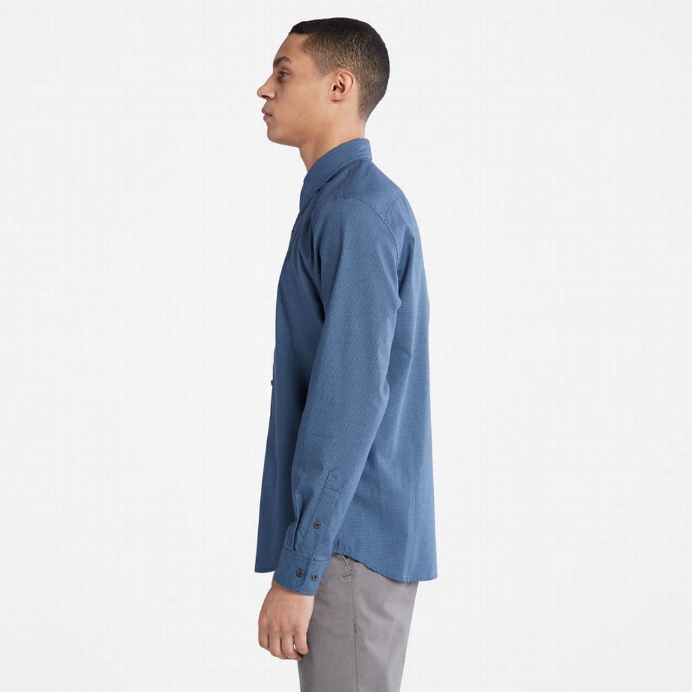 Pánské Košile Timberland Lightweight Flannel Tmavě Blankyt | TI87450-609