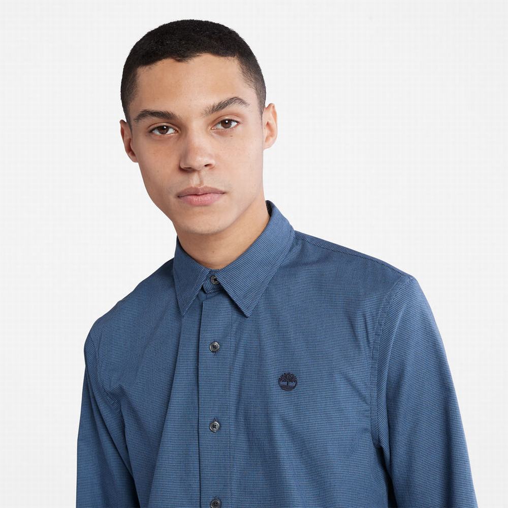 Pánské Košile Timberland Lightweight Flannel Tmavě Blankyt | TI87450-609