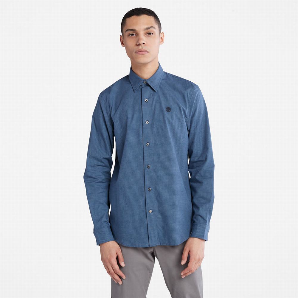Pánské Košile Timberland Lightweight Flannel Tmavě Blankyt | TI87450-609