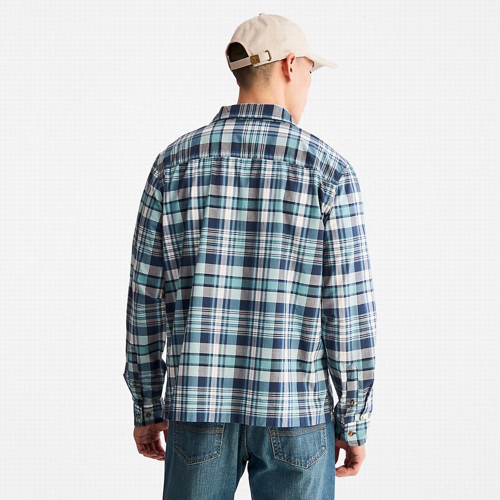 Pánské Košile Timberland Outdoor Heritage Check Tmavě Blankyt | TI12359-731