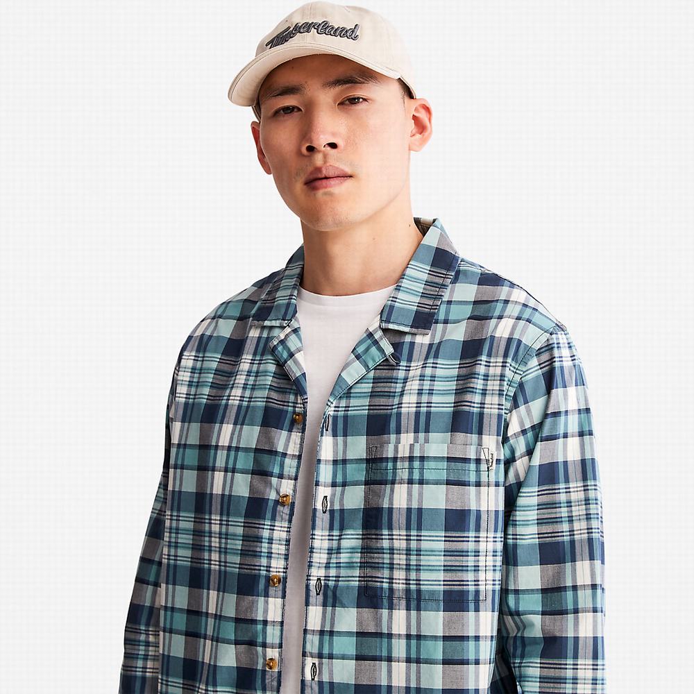 Pánské Košile Timberland Outdoor Heritage Check Tmavě Blankyt | TI12359-731