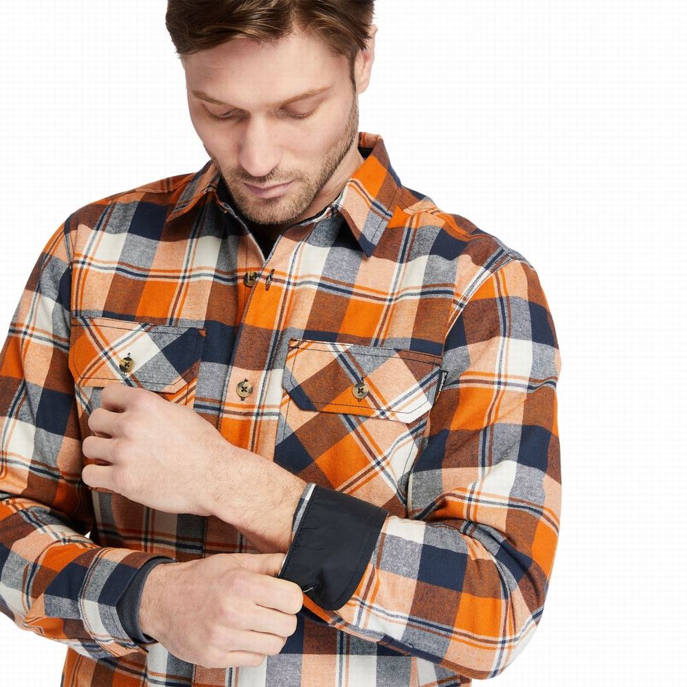 Pánské Košile Timberland PRO® Woodfort Heavyweight Flannel Pracovní Oranžové | TI38571-674