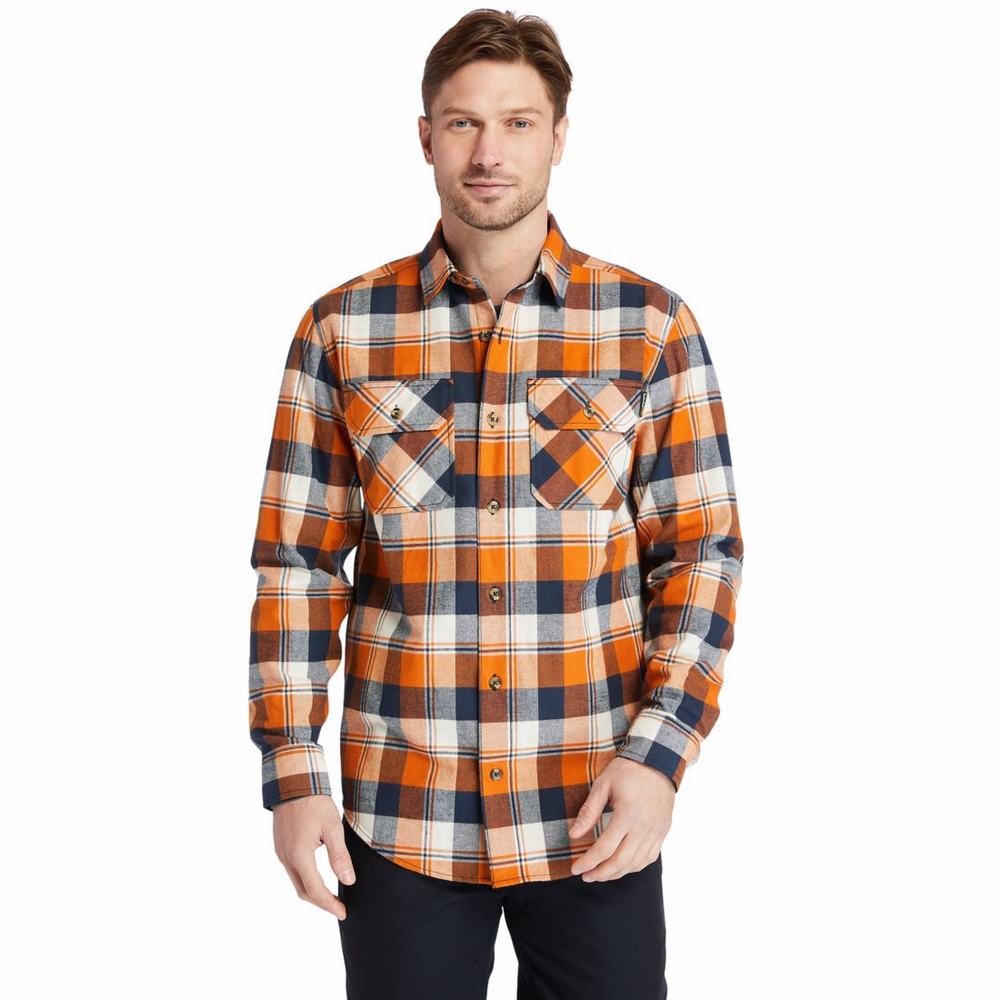 Pánské Košile Timberland PRO® Woodfort Heavyweight Flannel Pracovní Oranžové | TI38571-674