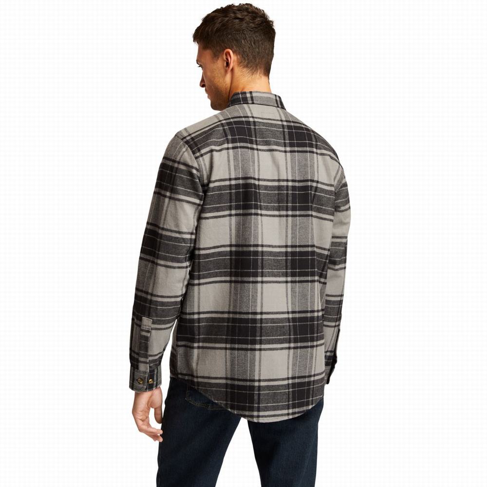 Pánské Košile Timberland PRO® Woodfort Heavyweight Flannel Pracovní Šedé | TI70986-160