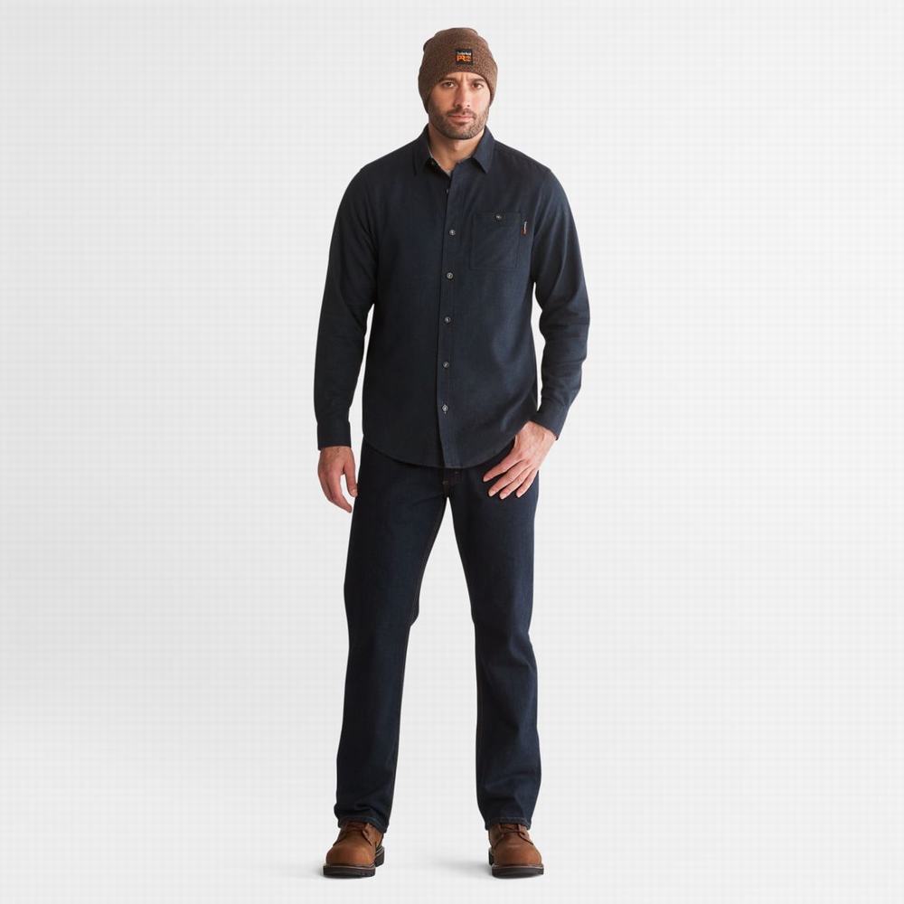 Pánské Košile Timberland PRO® Woodfort Midweight Flannel Pracovní Blankyt | TI31025-315
