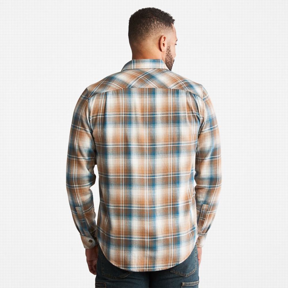 Pánské Košile Timberland PRO® Woodfort Midweight Flannel Pracovní Hnědé | TI32915-849