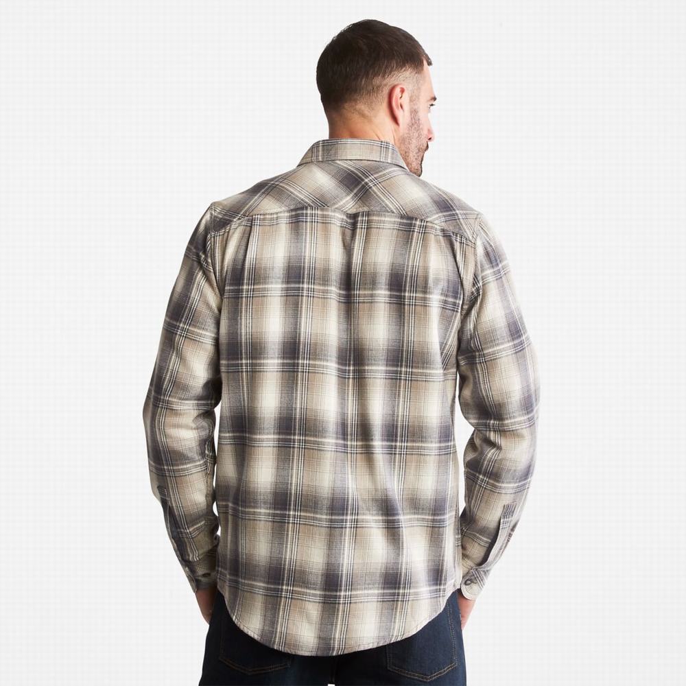 Pánské Košile Timberland PRO® Woodfort Midweight Flannel Pracovní Šedé | TI95834-591