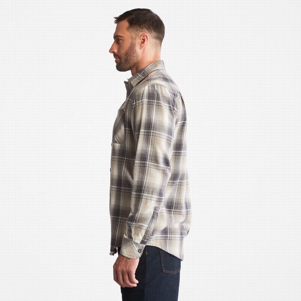 Pánské Košile Timberland PRO® Woodfort Midweight Flannel Pracovní Šedé | TI95834-591