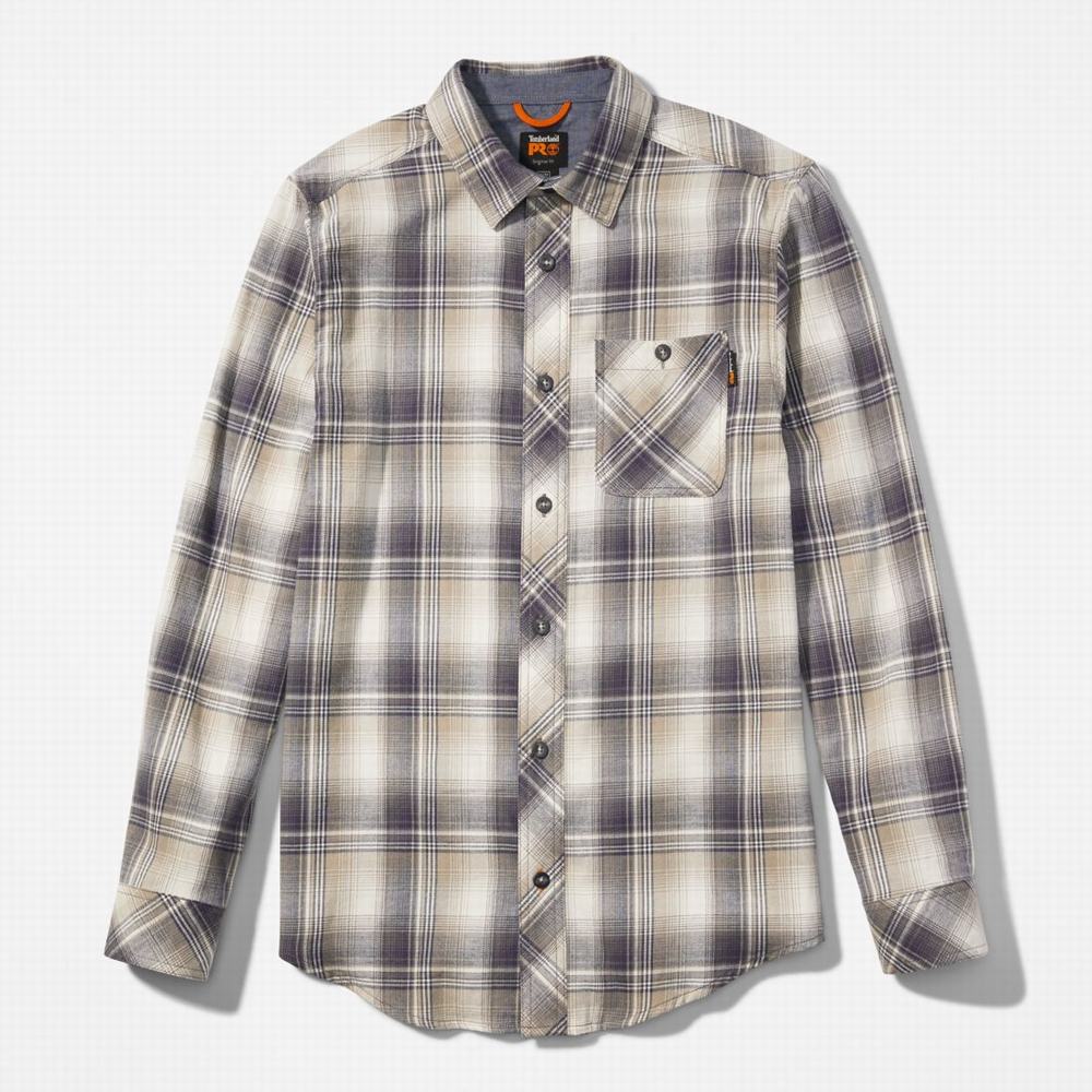Pánské Košile Timberland PRO® Woodfort Midweight Flannel Pracovní Šedé | TI95834-591