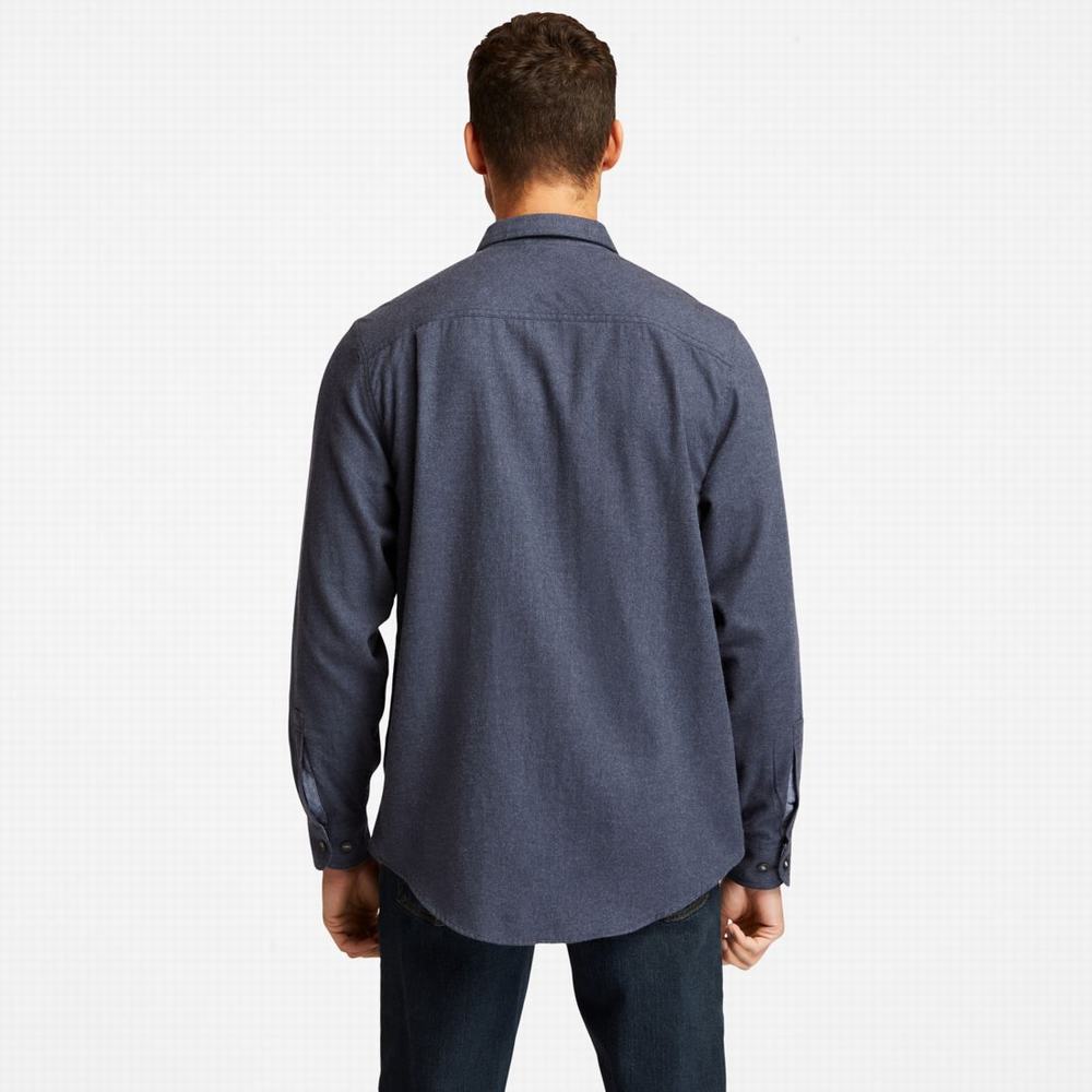Pánské Košile Timberland PRO® Woodfort Midweight Flannel Pracovní Tmavě Blankyt | TI97561-358