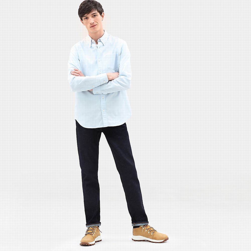 Pánské Košile Timberland Pleasant River Oxford Blankyt | TI06948-520