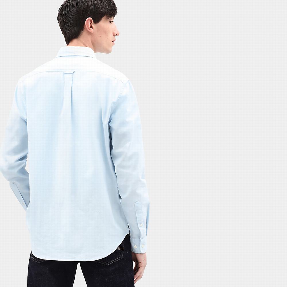 Pánské Košile Timberland Pleasant River Oxford Blankyt | TI06948-520