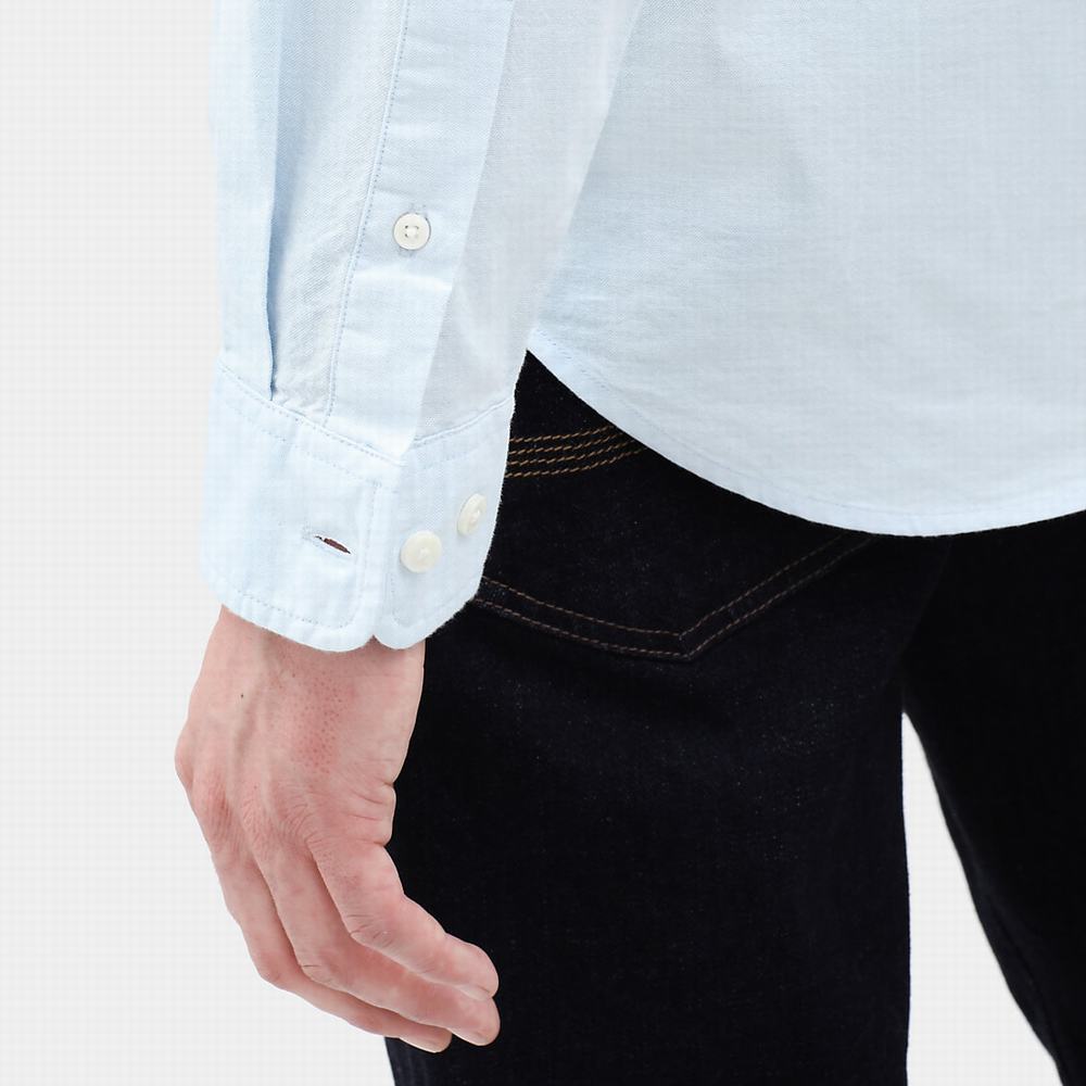 Pánské Košile Timberland Pleasant River Oxford Blankyt | TI06948-520