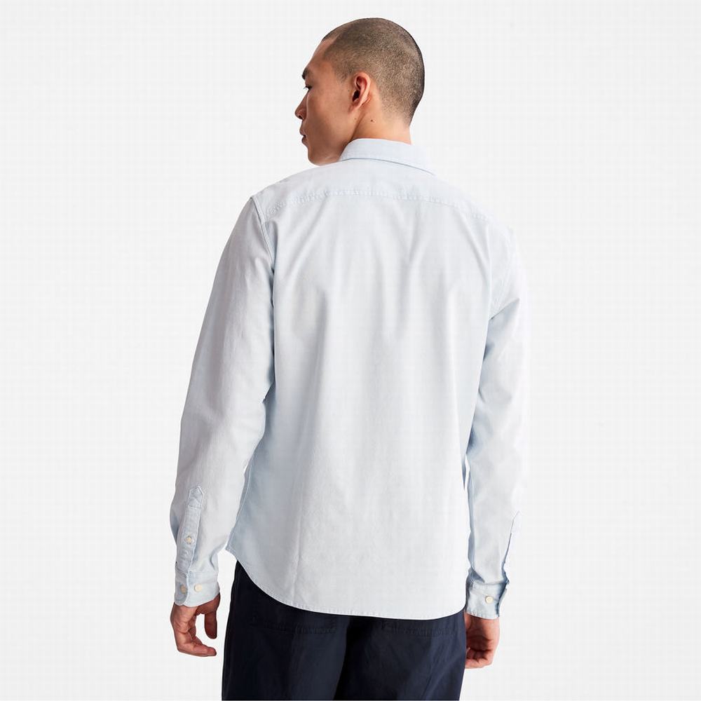 Pánské Košile Timberland Pleasant River Slim Oxford Světle Blankyt | TI32758-046