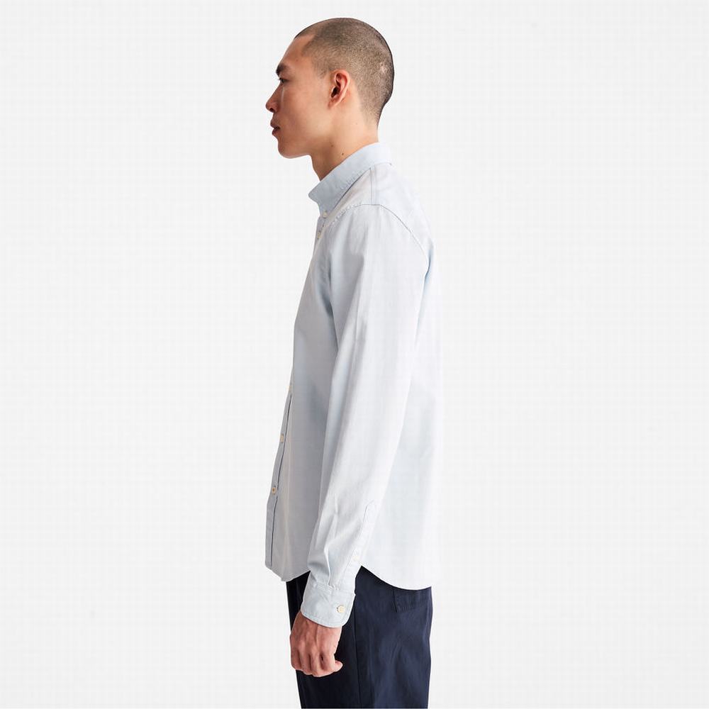 Pánské Košile Timberland Pleasant River Slim Oxford Světle Blankyt | TI32758-046