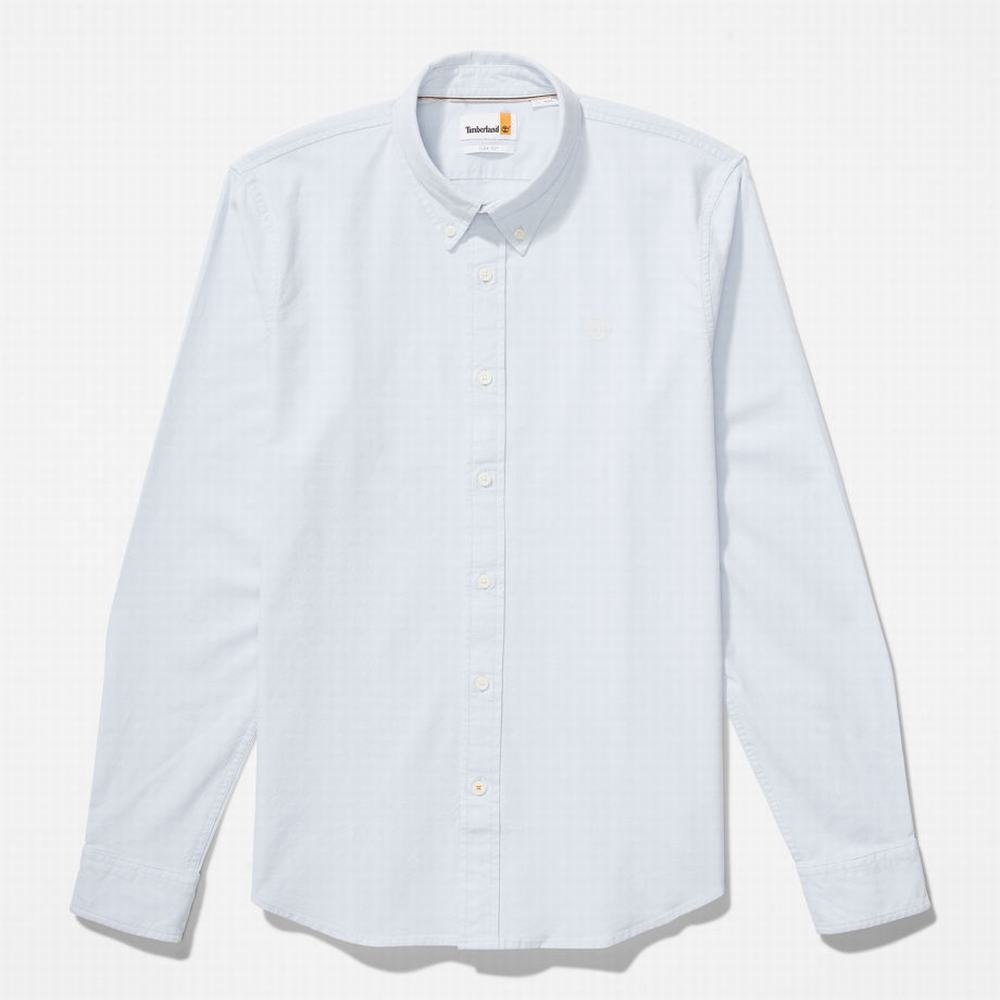 Pánské Košile Timberland Pleasant River Slim Oxford Světle Blankyt | TI32758-046