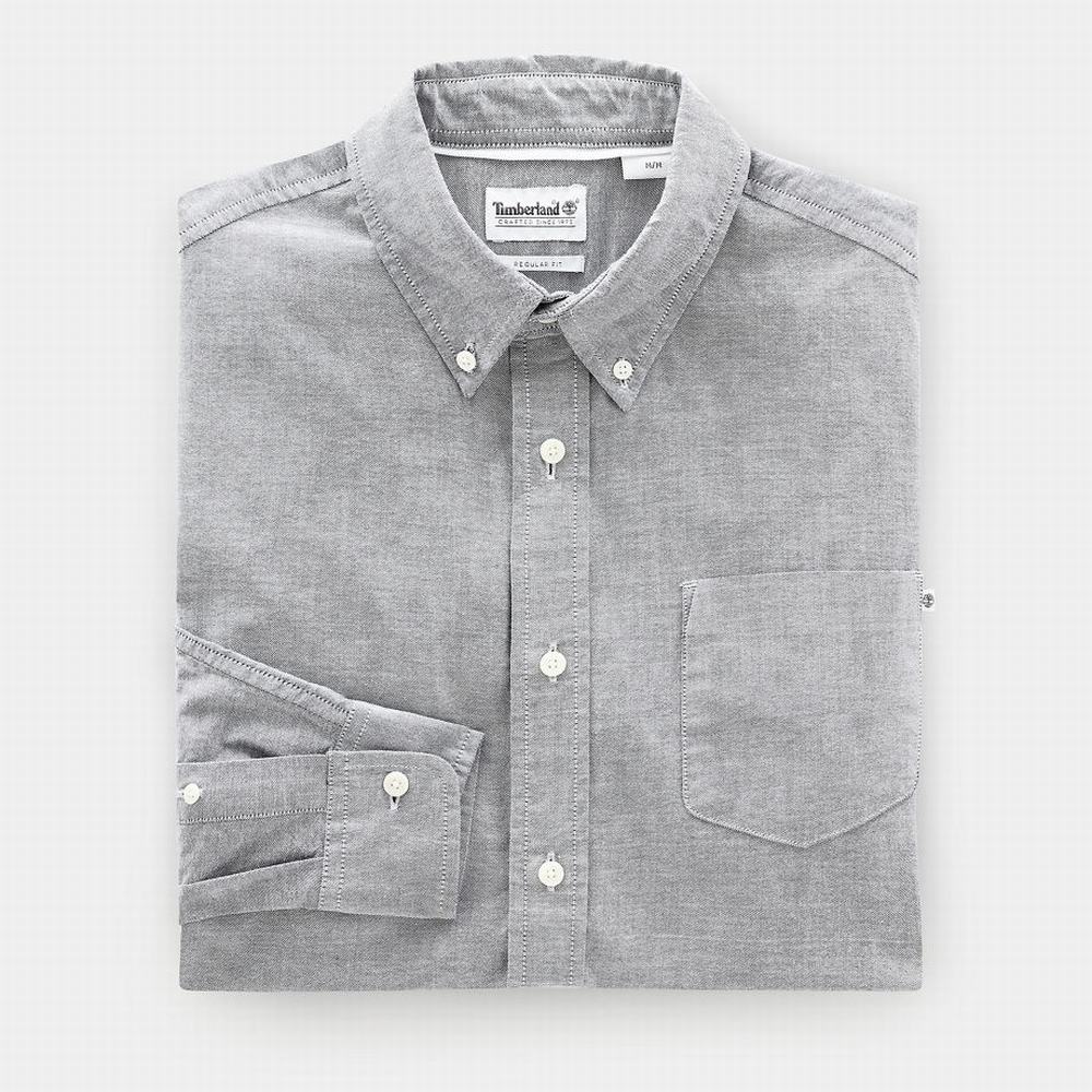 Pánské Košile Timberland Pleasant River Oxford Tmavě Blankyt | TI45601-908