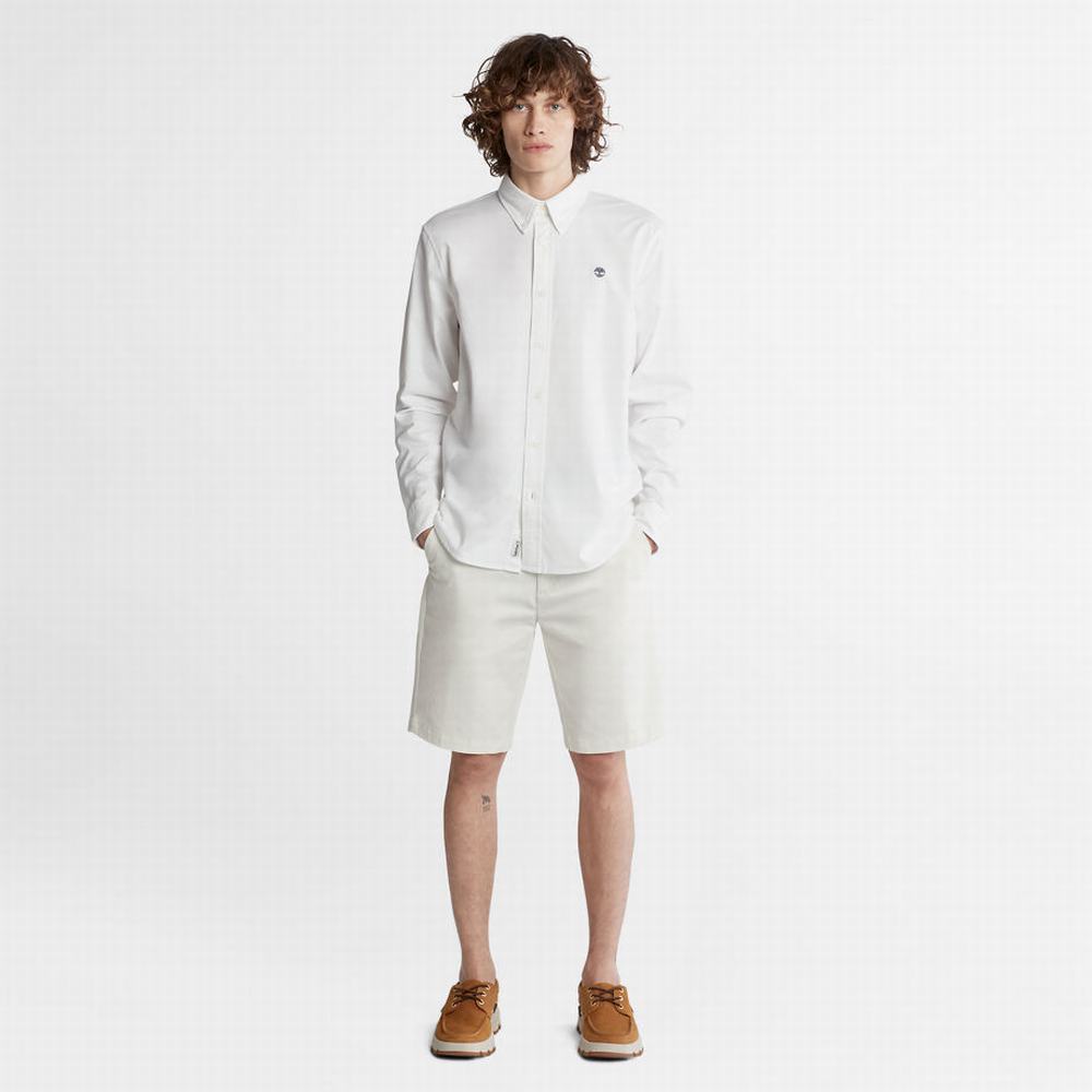 Pánské Košile Timberland Pleasant River Slim Oxford Bílé | TI74598-513