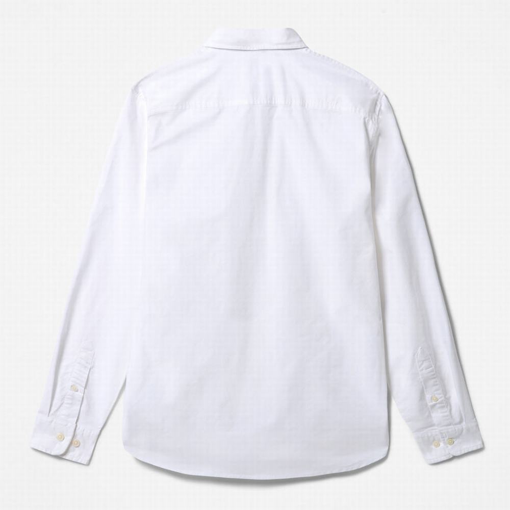 Pánské Košile Timberland Pleasant River Slim Oxford Bílé | TI74598-513
