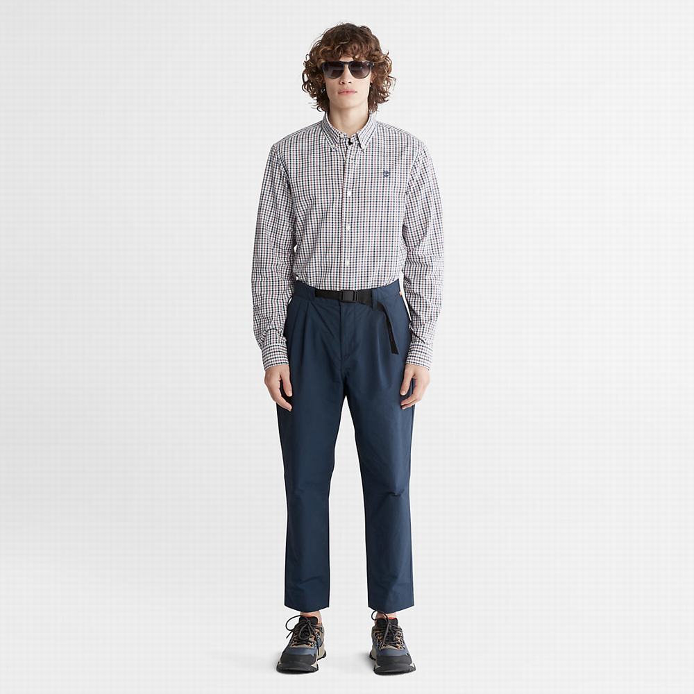 Pánské Košile Timberland Seersucker Gingham Fialové | TI43805-984