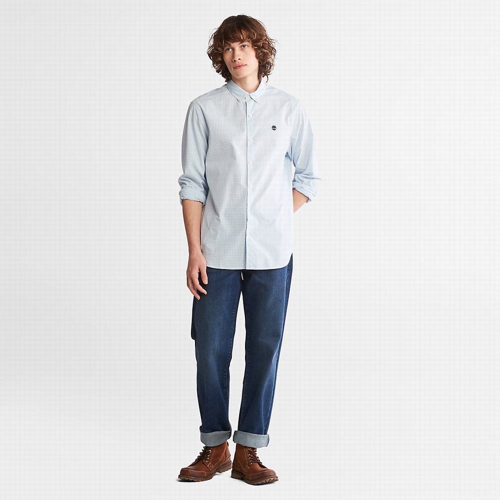 Pánské Košile Timberland Suncook River Gingham Blankyt | TI25680-319