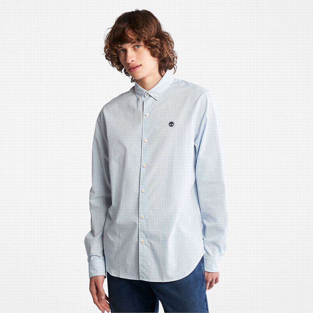 Pánské Košile Timberland Suncook River Gingham Blankyt | TI25680-319