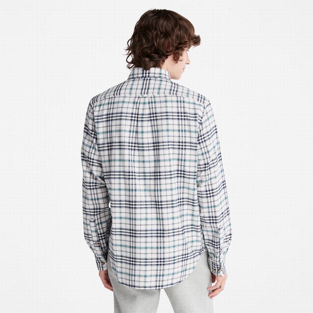 Pánské Košile Timberland Tartan Shirt with SolucellAir™ Technologie Bílé | TI09687-362