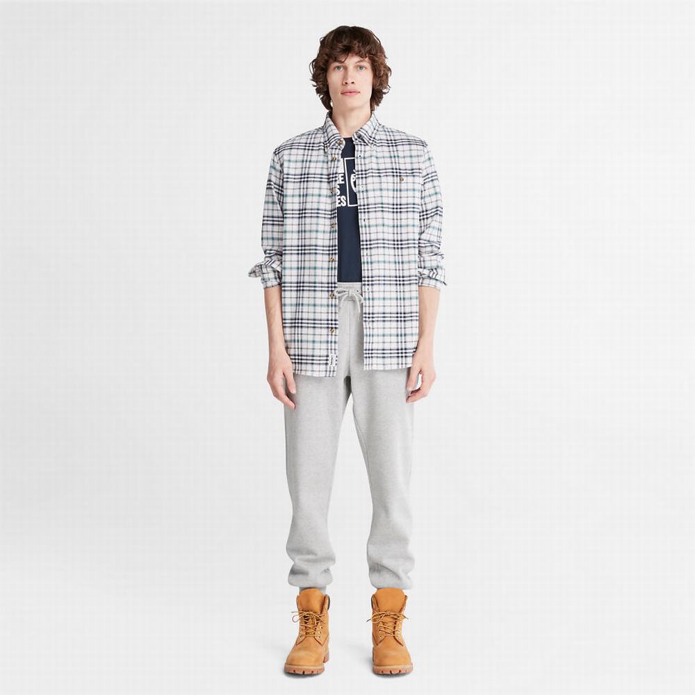 Pánské Košile Timberland Tartan Shirt with SolucellAir™ Technologie Bílé | TI09687-362