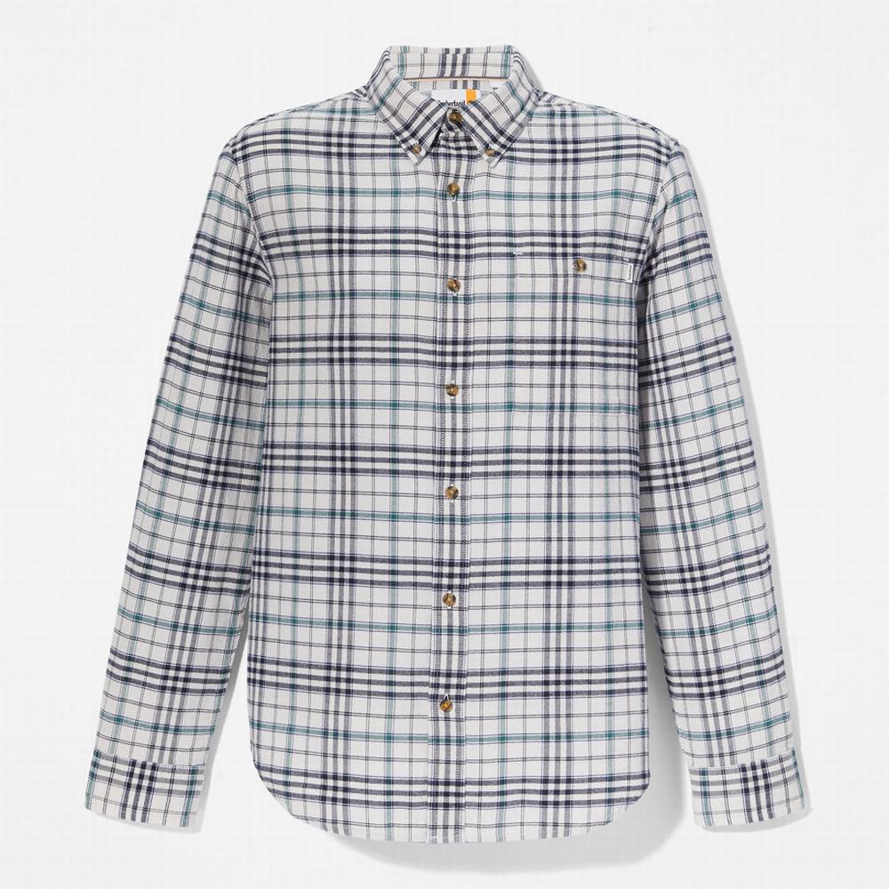 Pánské Košile Timberland Tartan Shirt with SolucellAir™ Technologie Bílé | TI09687-362