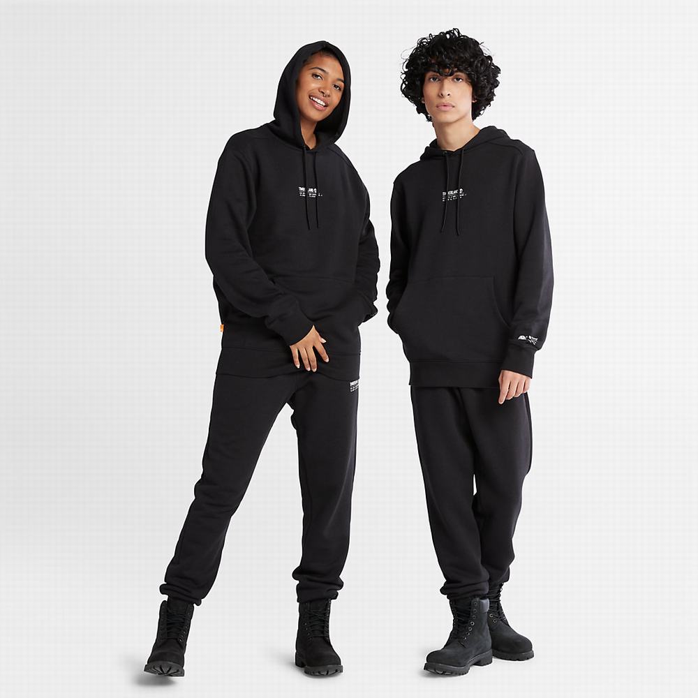 Pánské Mikiny S Kapucí Timberland All Gender Luxe Pohodlí Essentials Refibra™ Černé | TI34610-856