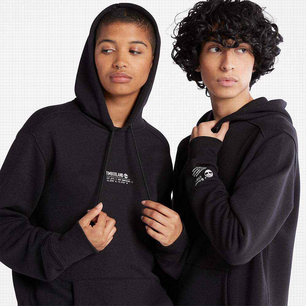 Pánské Mikiny S Kapucí Timberland All Gender Luxe Pohodlí Essentials Refibra™ Černé | TI34610-856