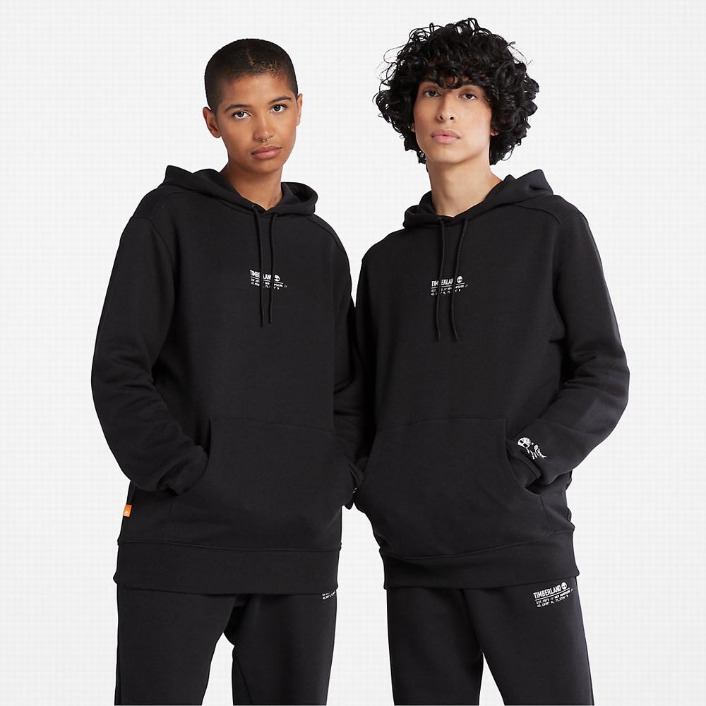 Pánské Mikiny S Kapucí Timberland All Gender Luxe Pohodlí Essentials Refibra™ Černé | TI34610-856