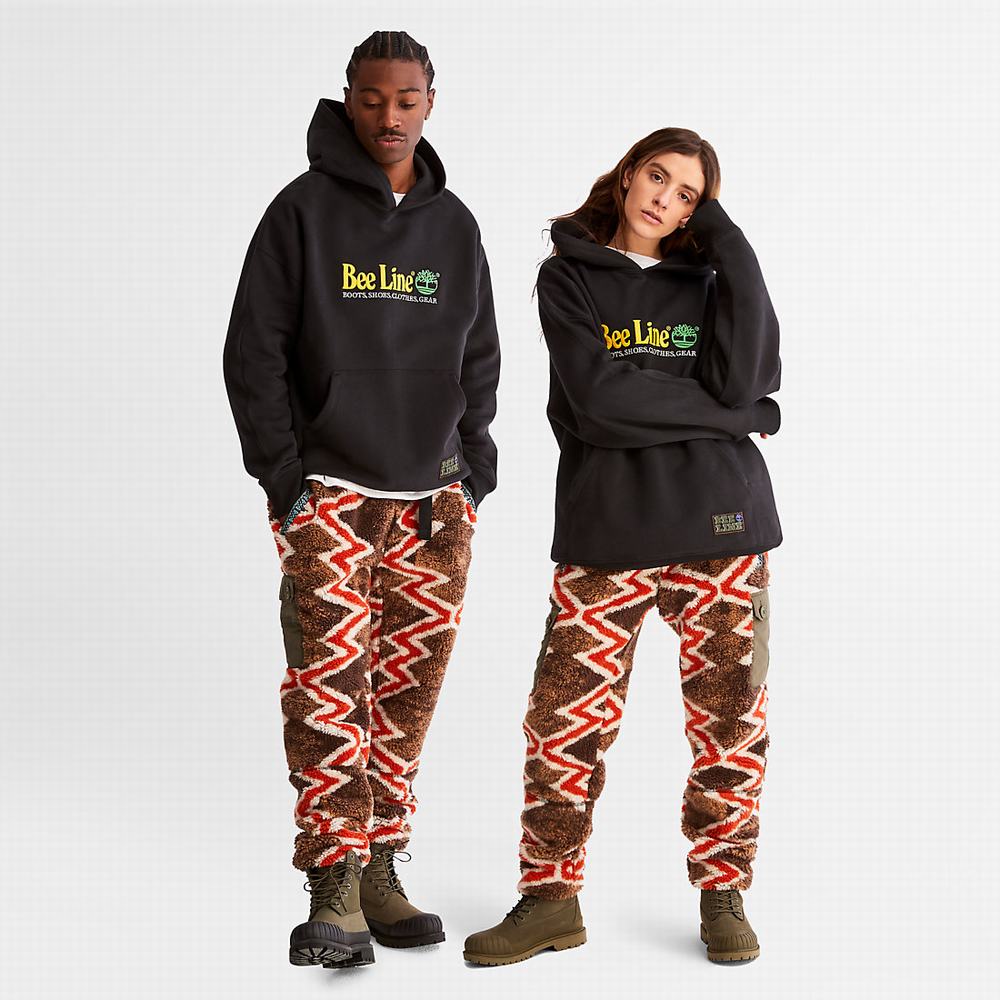 Pánské Mikiny S Kapucí Timberland Bee Line x Timberland® Logo Černé | TI95821-432