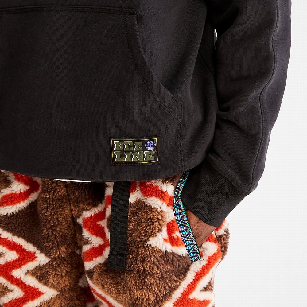 Pánské Mikiny S Kapucí Timberland Bee Line x Timberland® Logo Černé | TI95821-432