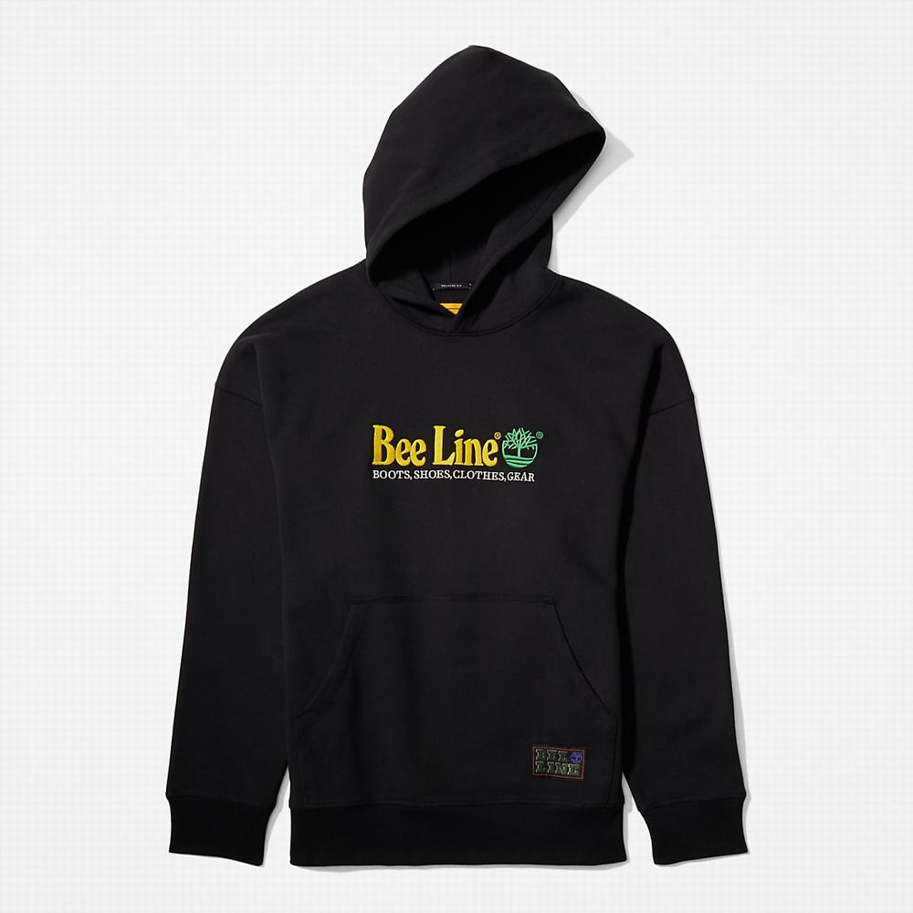 Pánské Mikiny S Kapucí Timberland Bee Line x Timberland® Logo Černé | TI95821-432