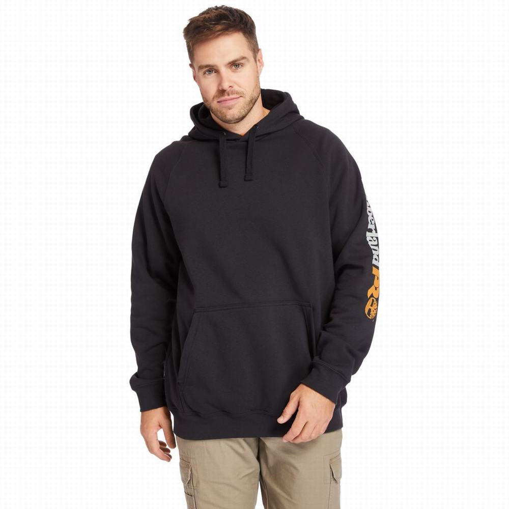 Pánské Mikiny S Kapucí Timberland Big & Vysoké Timberland PRO® Hood Honcho Sport Černé | TI04386-271